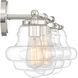 Vintage 3 Light 26 inch Polished Nickel Bathroom Vanity Light Wall Light
